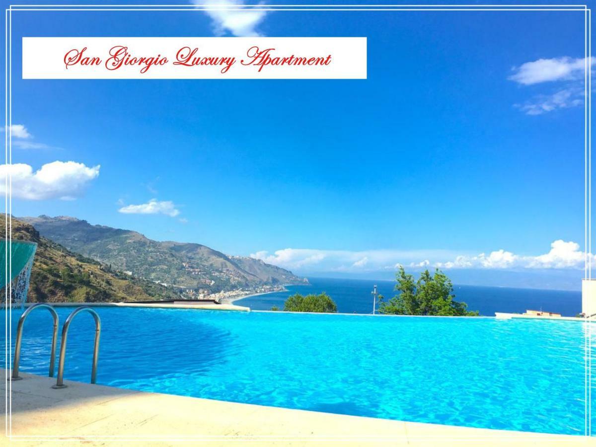 San Giorgio Luxury Taormina-panoramic Pool & Parking Space Appartement