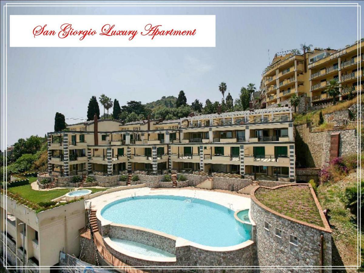 San Giorgio Luxury Taormina-panoramic Pool & Parking Space Appartement