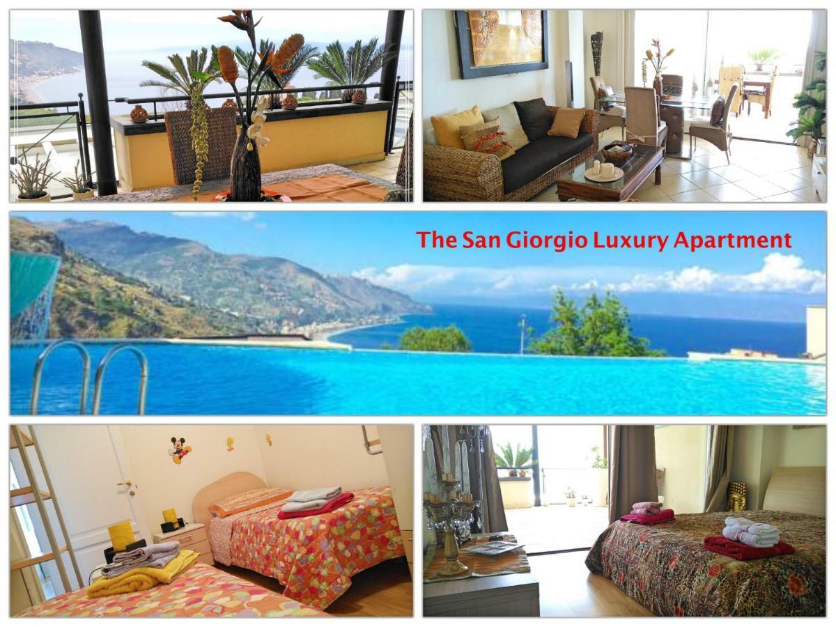 San Giorgio Luxury Taormina-panoramic Pool & Parking Space * Taormine
